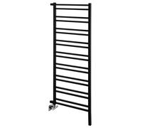 Sapho Metro Space - Elemento calefactor 55x143 cm, 525 W, negro mate IR438B