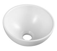 Sapho MINOR: Lavabo de encimera, resina de mármol, diámetro 26 cm, blanco
