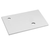 Sapho MINOR, plato para lavabo, 40x22,5 cm, grifo para lavabo (conexión a la izquierda), material compuesto de mármol, color blanco