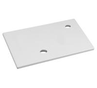 Sapho MINOR, plato para lavabo, 40x22,5 cm, grifo para lavabo, posición derecha, resina de mármol, blanco