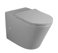 Sapho Paco - Inodoro combinado WC, desagüe vario, Rimless, gris PC1012GR-111
