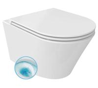 Sapho Paco - Inodoro suspendido, Vortex Rimless, blanco PZ1012V