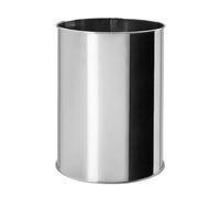 Sapho - Papelera sin tapa 9 L, acero inoxidable pulido XP015