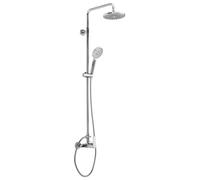 Sapho Pax - Conjunto de ducha con mezclador, diámetro 20 cm, 2 chorros, cromado XA139