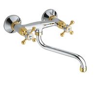Sapho Reitano Rubinetteria Antea - Grifo Antea de fregadero, cromo/oro 3062