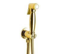 Sapho, rociador para bidé de estilo retro, con manguera y soporte para ducha, conexión para grifo, color dorado