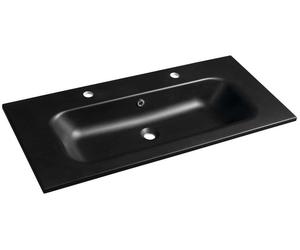 Sapho SIDRA, mueble doble lavabo en mármol sintético, color mate, dimensiones 101x46 cm