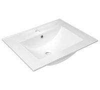 Sapho Slim - Lavabo de mueble 60x16x46 cm, blanco 1601-60