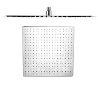 Sapho Slim - Rociador de ducha Slim, 50x50 cm, acero inoxidable pulido MS565