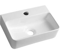 Sapho Small lavabo 36x25 cm rectangular clásico blanco brillante AR362