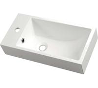 Sapho Small - Lavabo Ariana 50x10x25 cm, grifo a la izquierda, blanco SM012