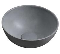 Sapho Small - Lavamanos sobre encimera, diámetro 26 cm, sin rebosadero, gris MR26017