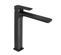 Sapho Spy - Grifo de repisa para lavabo sin desagüe, negro mate PY07/15