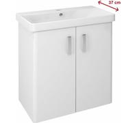 Sapho THEIA, mueble bajo de 66,3 x 70 x 35 cm, con 2 puertas, color blanco