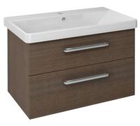 Sapho Theia - Mueble de lavabo 76x50x44 cm, 2 cajones, pino rústico TH080-1616