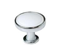 Sapho - Tirador para mueble, cromo/blanco 12310