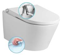 Sapho Veen Clean - Bidé electrónico con cerámica, Rimless, SoftClose, blanco VE421
