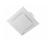 Sapho - Ventilador de techo axial, 20W, conducto de 100mm, color blanco