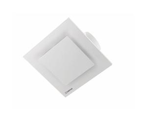 Sapho - Ventilador de techo axial, 20W, conducto de 100mm, color blanco
