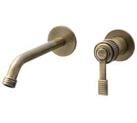Sapho Versi - Grifo de lavabo empotrado, instalación de 2 orificios, bronce RV018/18