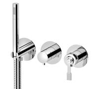 Sapho VERSI: Grifo empotrado para ducha/bañera con ducha de mano, 2 salidas, cromo