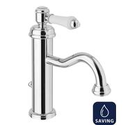 Sapho VIENNA: Grifo para lavabo con juego de desagüe, cartucho de repuesto ECO, cromo