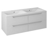 Sapho WAVE, armario doble bajo, 120x50x48 cm, blanco