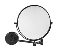 Sapho X-Round - Espejo de pared cosmético negro E, negro mate XR010B