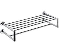 Sapho X-ROUND, estante para toallas de 2 niveles, 600 mm, cromo