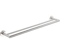 Sapho X-STEEL - Portatoallas doble, longitud 66 cm, acero inoxidable XS403