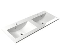 Sapho YUKON, mueble de lavabo, 120x45 cm, resina de mármol, blanco
