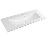 Sapho YUKON, mueble de lavabo, 120x45 cm, resina de mármol, blanco