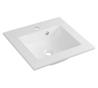 Sapho YUKON, mueble de lavabo, 50x45 cm, resina de mármol, blanco