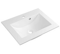 Sapho YUKON, mueble de lavabo, 60x45 cm, resina de mármol, blanco