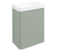 Sapho Zorba - Mueble de lavabo, 39x22x50 cm, 1 puerta izq./dcha., verde LT113-4444