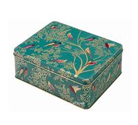 Sara Miller - Green Birds - Lata rectangular profunda.