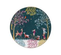 Sara Miller London Woodland Tales - Plato para servir, ciervo y petirrojo