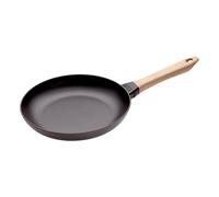 Sartén, 26 cm, mango de madera, hierro fundido, Staub