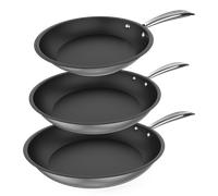 Cecotec Set de sartenes Polka Classy 20/24/28 Bucket Steel - acero inoxidable 18/10 antiadherente