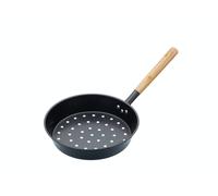Sartén de acero al carbono kitchencraft para asar castañas, 27 cm (1