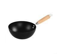 Sartén de hierro con fondo plano y antiadherente construida para cocinar wok y tareas de preparación de cocina (20 cm)