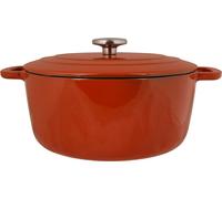 Sartén de hierro fundido "Fontestic" de diseño moderno y acogedor, esmaltada, con rejilla, diámetro de 28 cm, capacidad de 6.8 litros