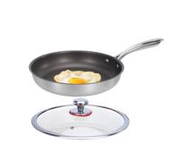 Sartén de titanio, suministros de cocina casera antiadherente, sartén resistente al calor, para cocineros caseros, principiantes, familias ocupadas, preparación de comidas, huevos, panqueques, carnes