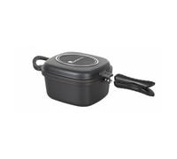 Sartén doble 30x24x12cm en aluminio fundido con revestimiento antiadherente foodies masterpro 25 cm