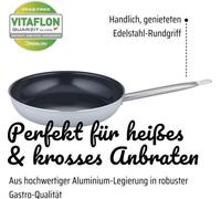 Sartén, GSW PRO BASIC, 32 cm, apta para inducción, aluminio forjado, revestimiento Vitaflon Quarzit