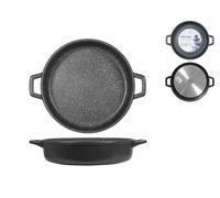 Sartén H&H Antiadherente Alto 2 Asas De Piedra Diámetro 32 Cm