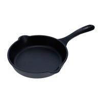 Sartén Hierro Fundido Curado Inducción 16,5cm, Apta para Fuego, Barbacoa, Horno
