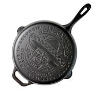 Sartén hierro fundido esmaltado diseño calaca inducción 30cm apta fuego, horno cast iron skillet, ske32821