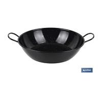 Sarten honda esmaltada c/asas ø36cm