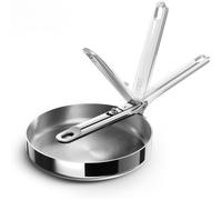 Sartén Joseph Joseph Acero Inoxidable 20 cm, Mango Plegable, Ideal para Cocinas Pequeñas